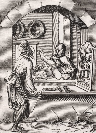 Wire Worker, after a woodcut by Jost Amman from 